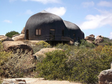 Mountain lodge at the Naries Namakwa Retreat in South Africa's Northern Cape province